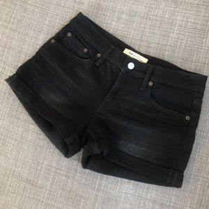 Black Wash Denim Shorts 3” inseam - size 26
